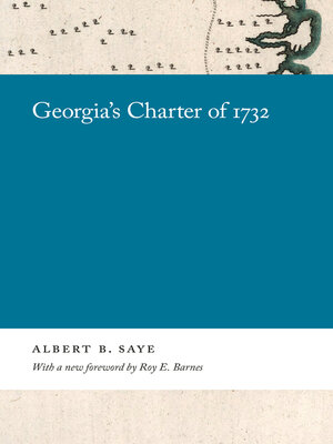 cover image of Georgia's Charter of 1732